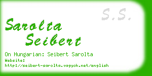 sarolta seibert business card